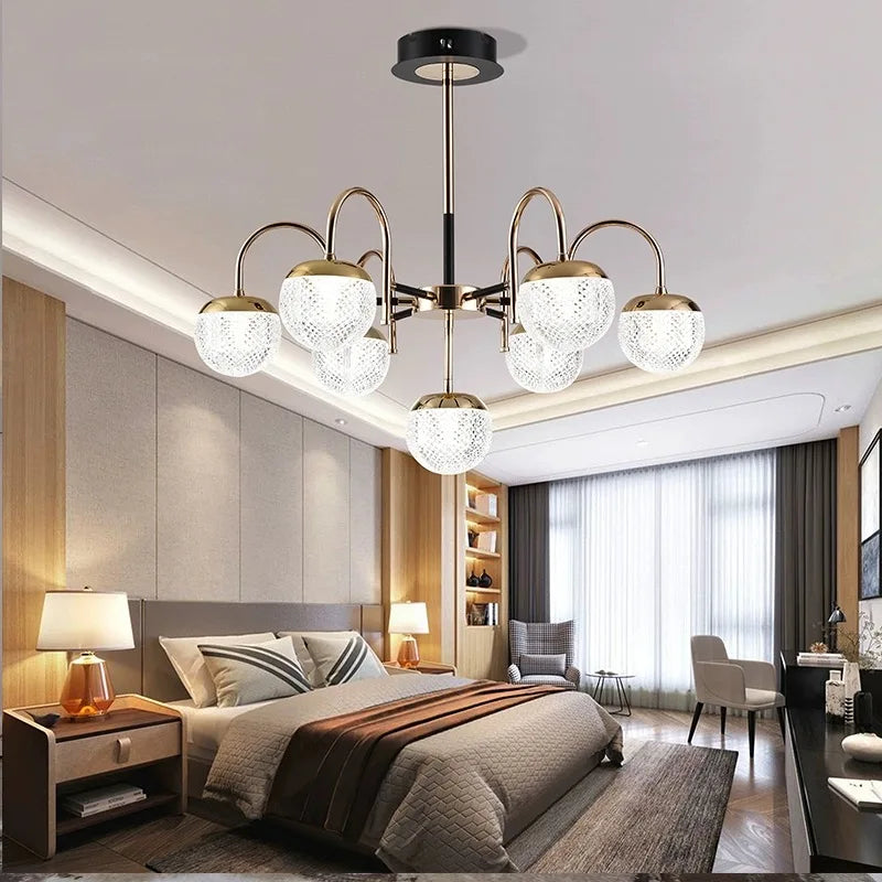 lustre moderne en fer forgé pour décoration intérieure - vue 4 sur 9