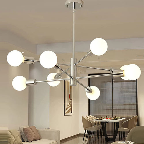 lustre moderne spoutnik lampe suspendue satellite 2/4/8 têtes décoration - vue 2 sur 10