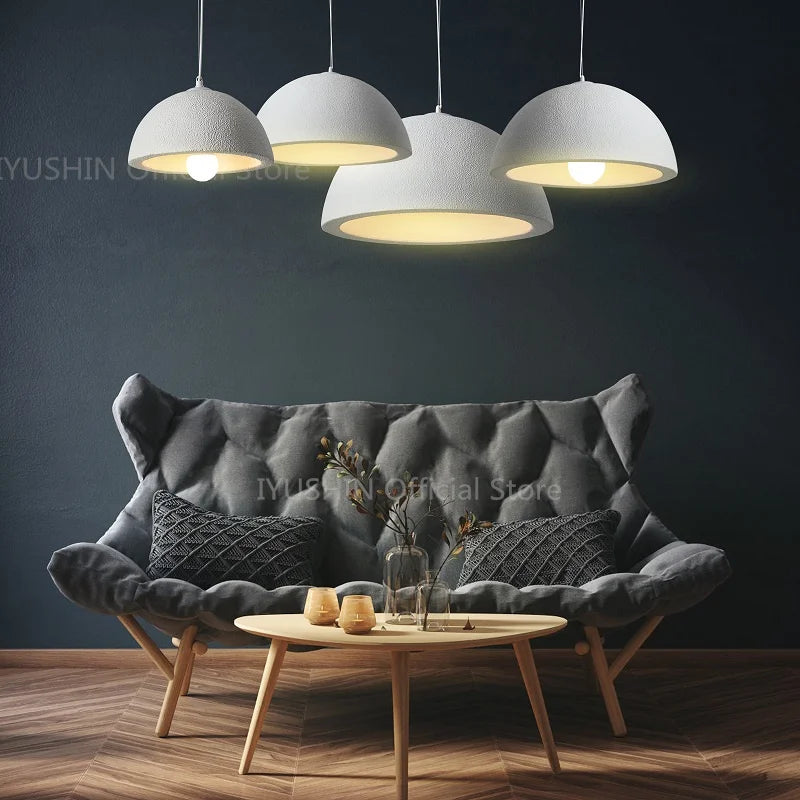 lustre nordique wabi sabi pour décoration intérieure et éclairage suspendu - vue 6 sur 11