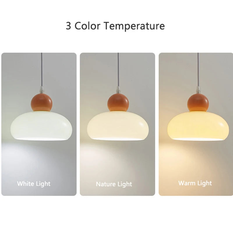Lampe Verre Art Français E27 LED Suspendue Bauhaus - vue 7 sur 8