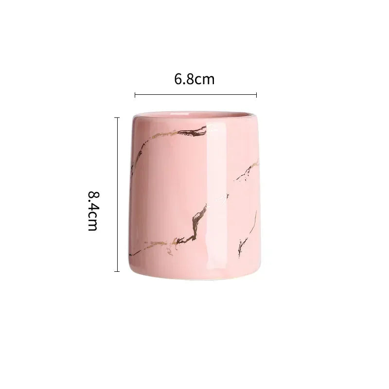 tasse en céramique pour couple porte-brosse à dents et rangement - vue 13 sur 22