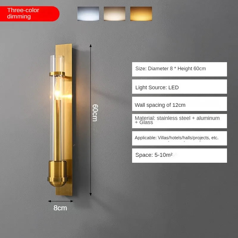 applique murale led éclairage décoratif minimaliste pour intérieur