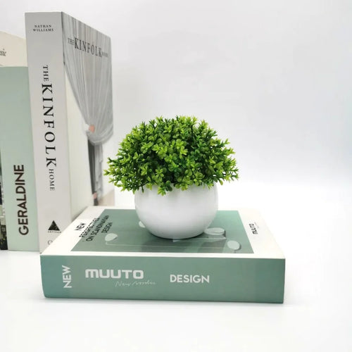 mini plantes artificielles en pot pour décoration intérieure et extérieure - vue 9 sur 11