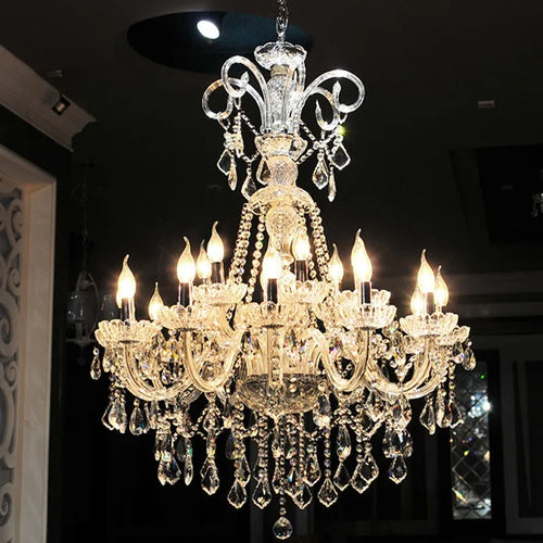 lustre en cristal à led design nordique pour un éclairage élégant - vue 7 sur 8