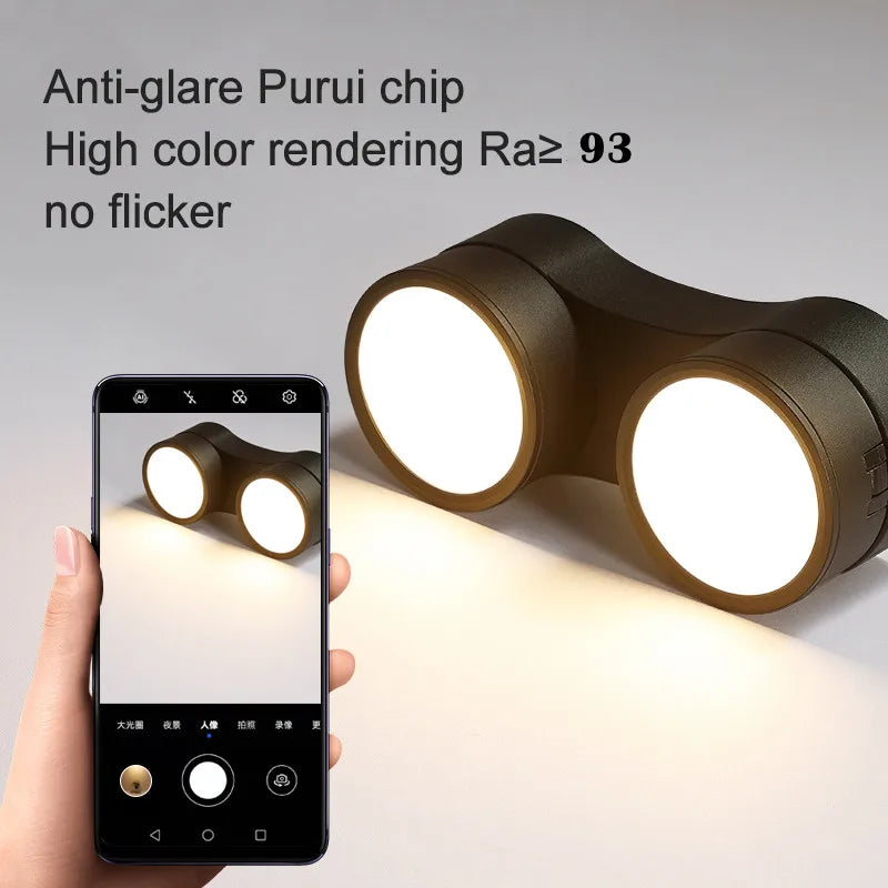 spot led pliable montage surface réglage rotatif éclairage intérieur - vue 5 sur 16