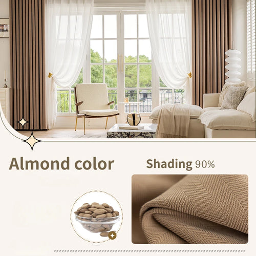 Rideau occultant uni style moderne pour salon chambre - vue 9 sur 23