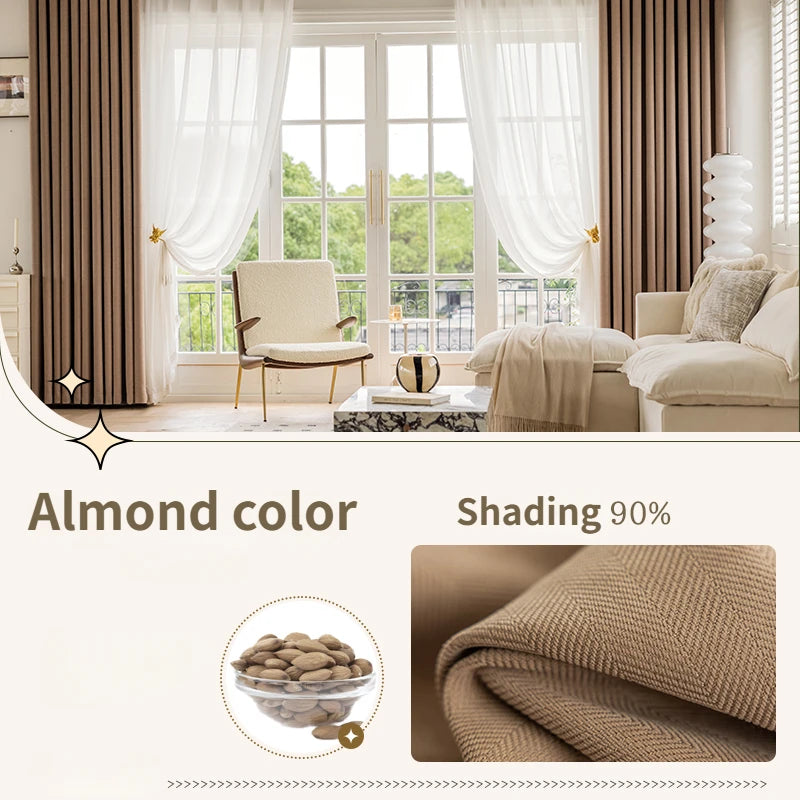Rideau occultant uni style moderne pour salon chambre - vue 8 sur 23