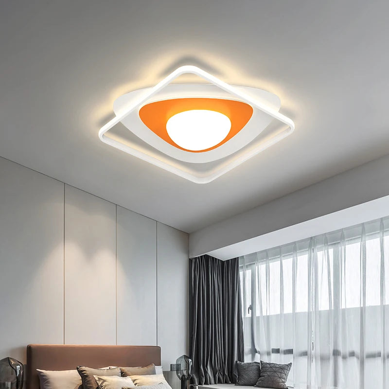 lustre led moderne nordique simple pour éclairage chaud - vue 6 sur 20