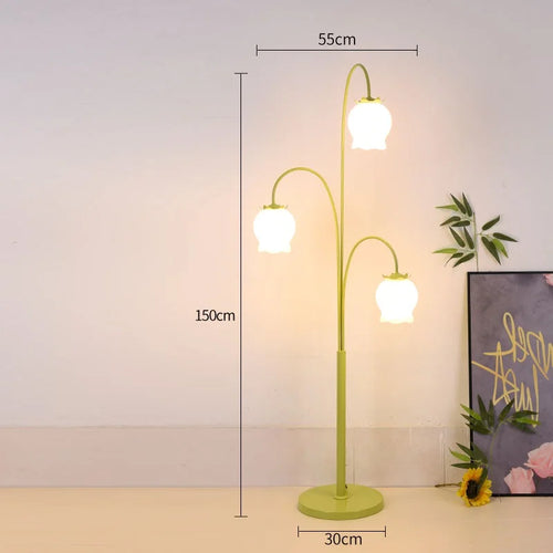 lampe de chevet style américain avec motifs floraux pour cadeau anniversaire