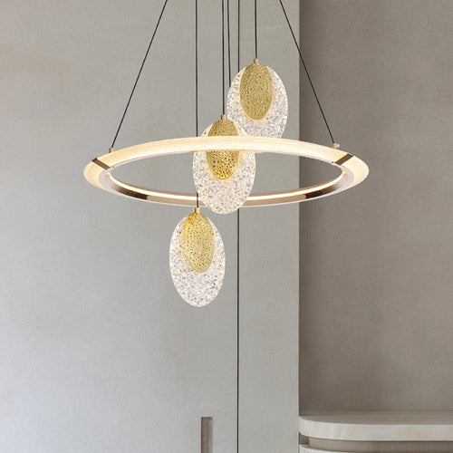 lustre en cristal lumineux moderne pour décoration intérieure élégante - vue 4 sur 10