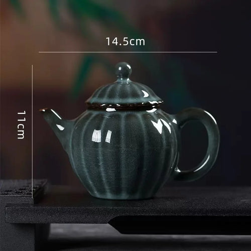 théière artisanale celadon style longquan avec filtre 200ml