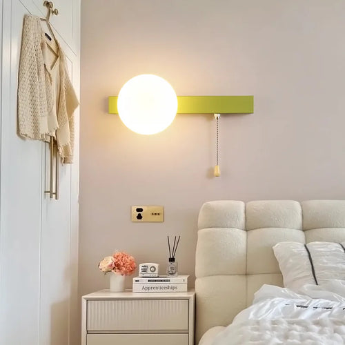 applique murale moderne à led avec interrupteur en verre pour chambre d'enfant - vue 3 sur 21