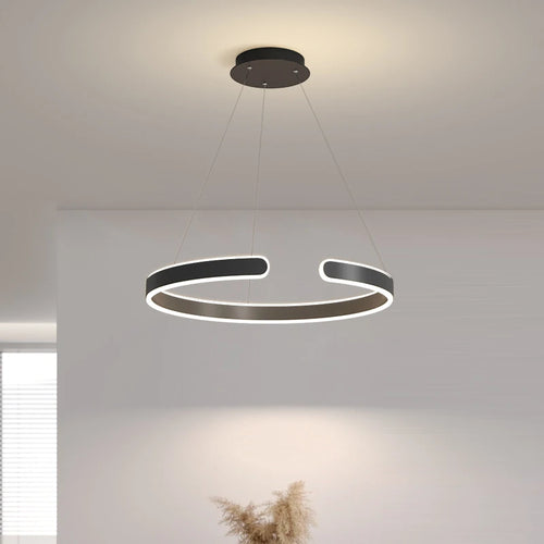 lustre moderne lumineux pour un éclairage élégant intérieur - vue 6 sur 8