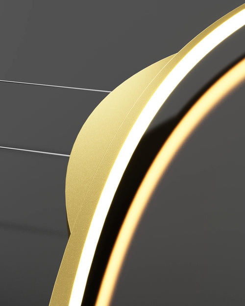 Lustre long led minimaliste avec hauteur réglable - vue 6 sur 21