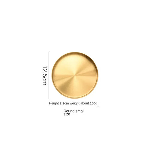 plateau de rangement en acier inoxydable pour bijoux et décorations - vue 13 sur 15