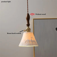 plafonnier moderne rustique céramique abat-jour suspension design loft