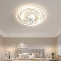 plafonnier moderne nordique avec ventilateur intégré silencieux
