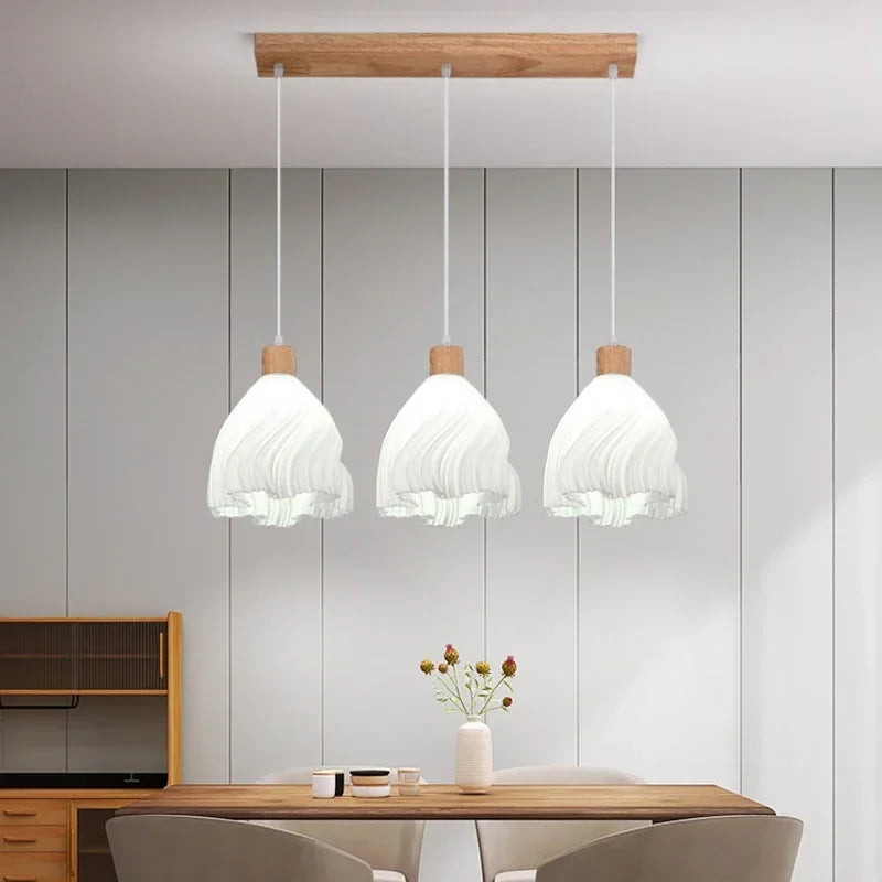 lustre led moderne semi-circulaire pour bar restaurant magasin - vue 2 sur 12