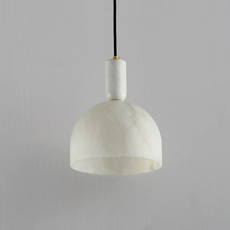 suspension en albâtre et cuivre pour décoration élégante