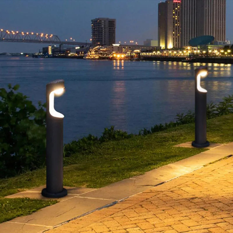 Aluminium Led extérieur pelouse lampe borne lumineuse extérieure étanche voie jardin lampe prairie paysage pelouse lumière AC110V 220V
