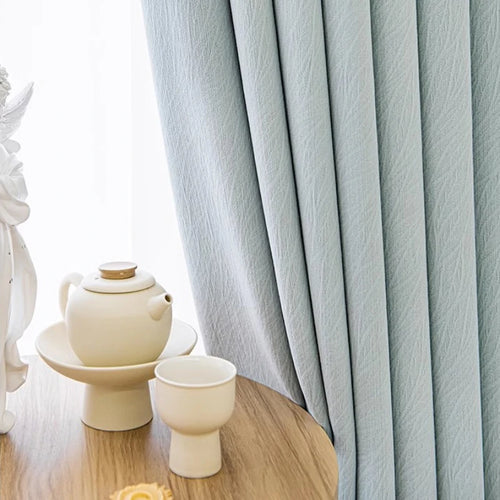 Rideau occultant style minimaliste plissé pour salon chambre - vue 6 sur 16