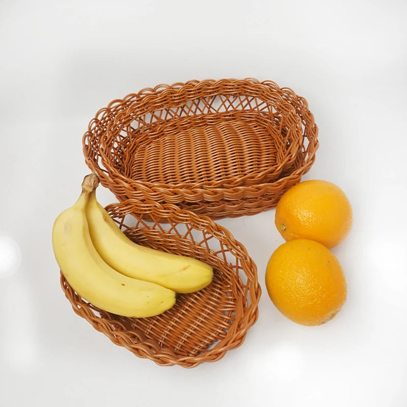 panier de rangement tissé pour collations et fruits - vue 4 sur 8
