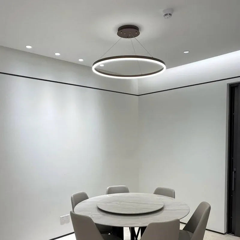 lustre led moderne à intensité variable style minimaliste - vue 3 sur 9