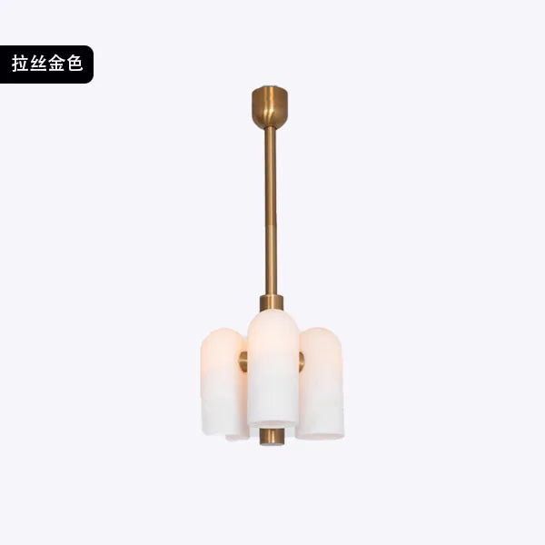 lustre led en verre style art déco éclairage moderne suspendu - vue 10 sur 13