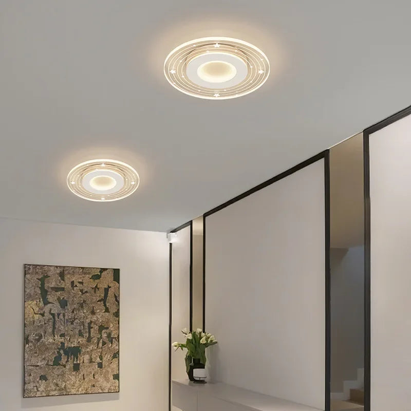 plafonnier led moderne pour éclairage intérieur design élégant - vue 3 sur 10