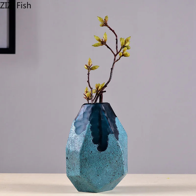 vase en verre géométrique pour décoration moderne et esthétique - vue 4 sur 9