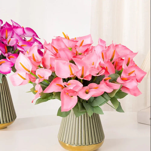 bouquet de lys calla artificiels pour décoration d'événements festifs - vue 3 sur 12