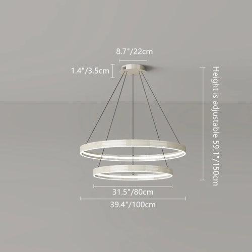 lustre moderne en métal pour éclairage intérieur élégant - vue 9 sur 16