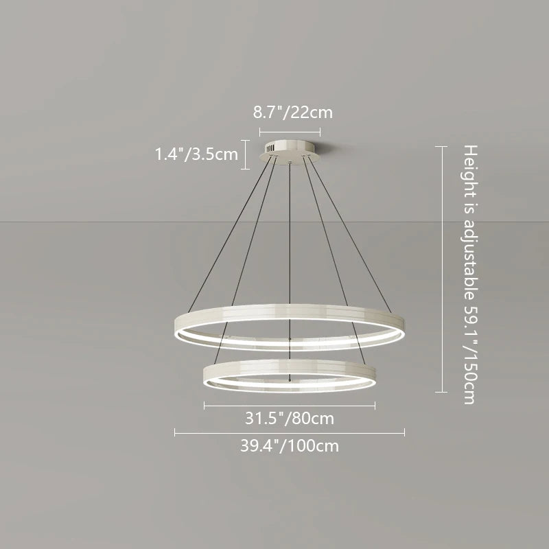 lustre moderne en métal pour éclairage intérieur élégant - vue 8 sur 16
