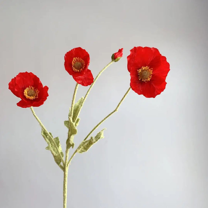 bouquet de fleurs artificielles pavot pour décoration maison jardin fête