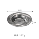Assiette retro acier inoxydable style restaurant luxe