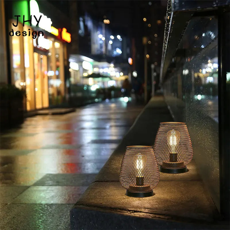 lampe de table en métal pour événements intérieurs et extérieurs - vue 6 sur 9