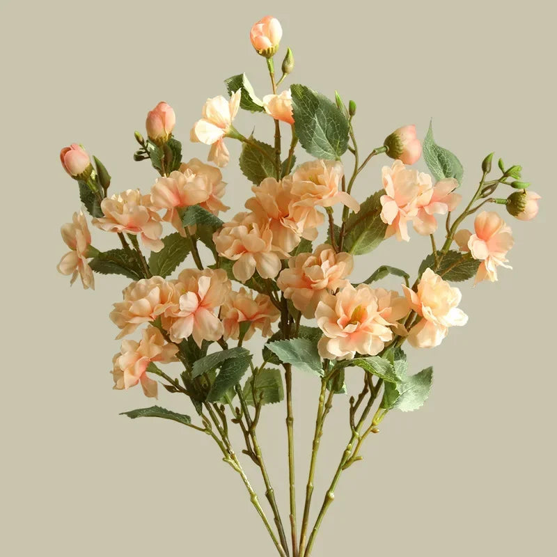 bouquet de camélias en soie pour décoration florale artificielle