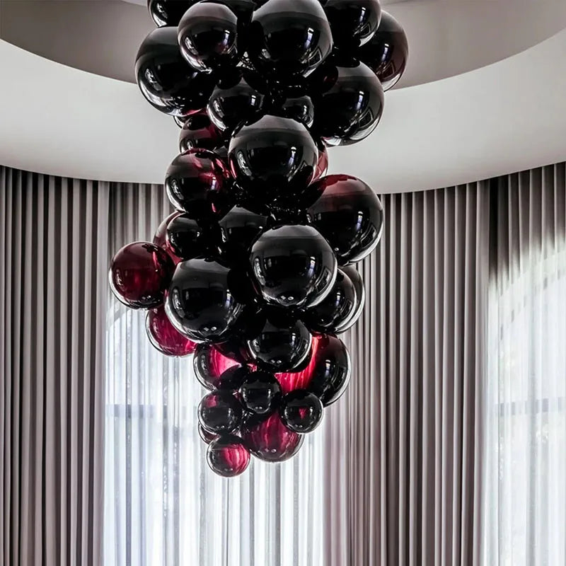 suspension en verre design italien style raisin lumineux