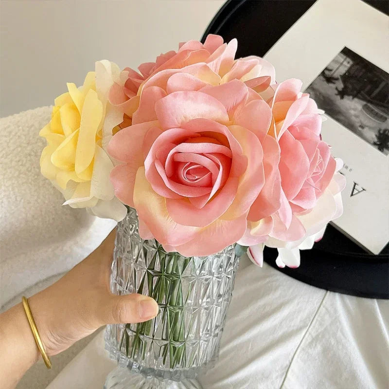 bouquet de roses artificielles décoratives pour jardin - vue 3 sur 10