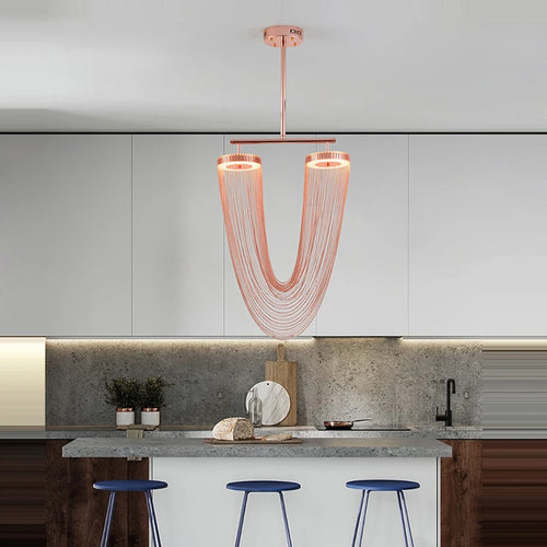 lustre vintage à led éclairage tendance 2022 suspension - vue 3 sur 21