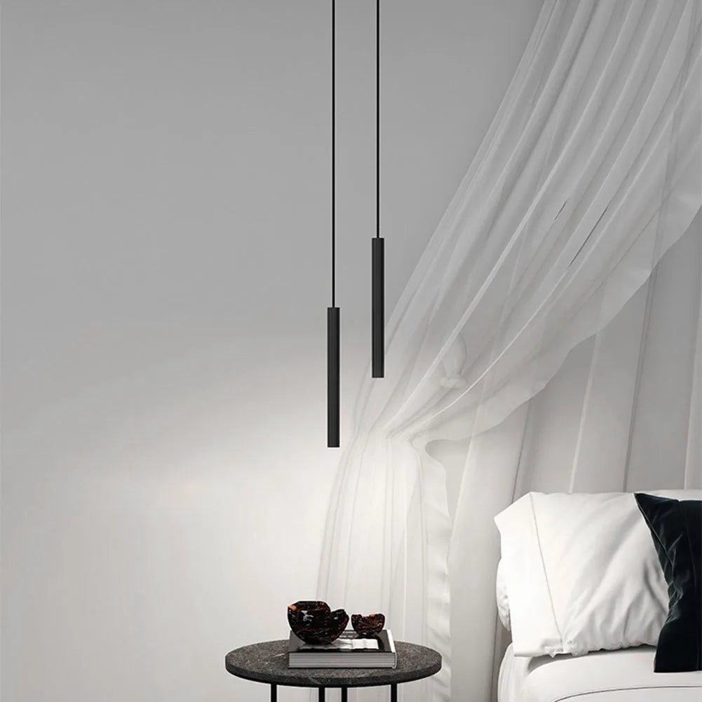 Suspension minimaliste nordique moderne lampes suspendues pour chambre chevet salle à manger lustre décoration éclairage de plafond - vue 3 sur 10
