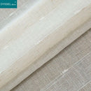 Rideau rayé style lin translucide pour salon chambre