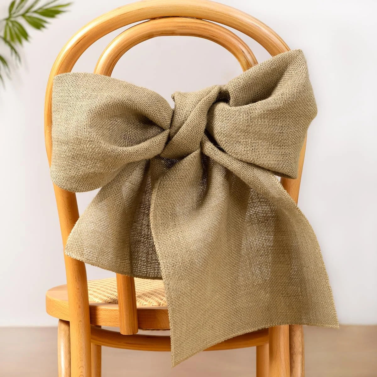 Chemin de table jute beige style rustique ferme - vue 5 sur 6