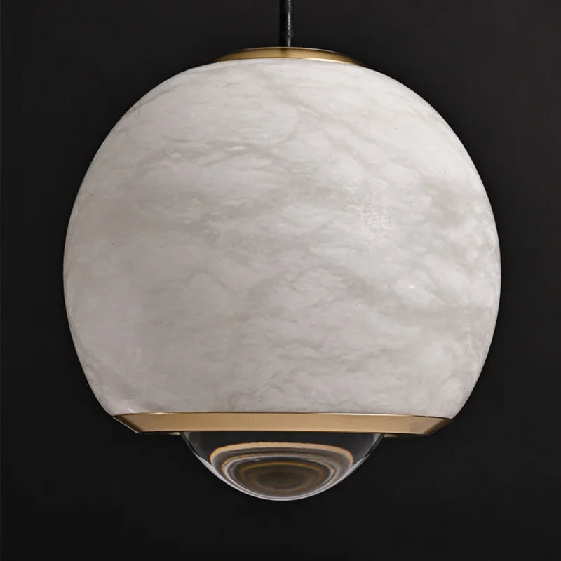 lustre de luxe en marbre naturel pour décoration de restaurant
