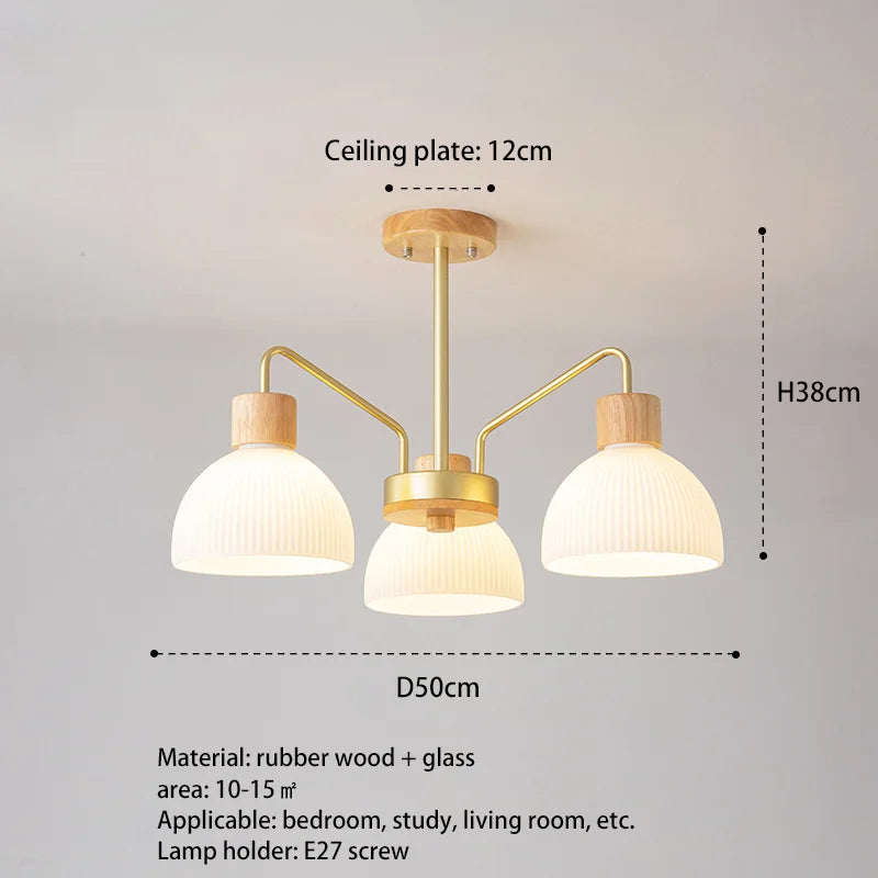 suspension moderne abat-jour en verre pour cuisine îlot - vue 8 sur 11