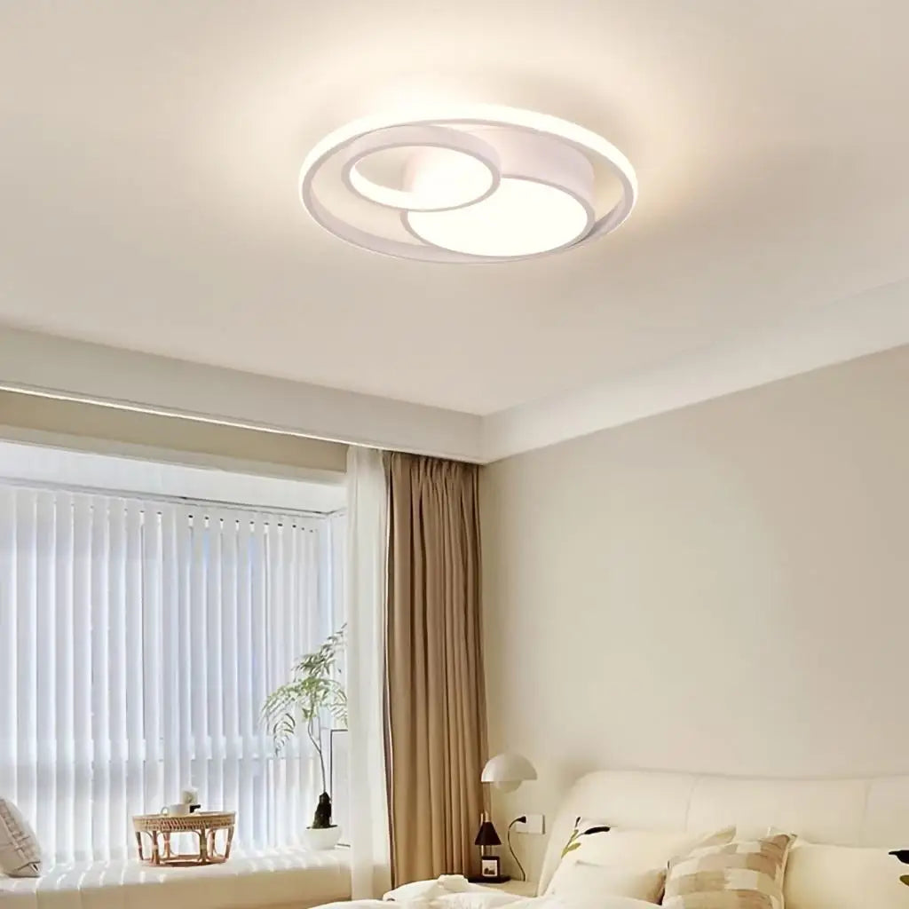 Plafonnier led moderne 3 couleurs maison - vue 6 sur 8