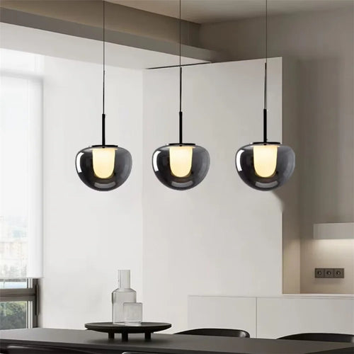 suspension en verre au design italien moderne pour décoration intérieure - vue 3 sur 8