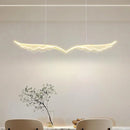 lustre nordique moderne créatif ailes d'ange en or led