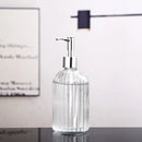 distributeur de savon liquide en verre portable pour salle de bain