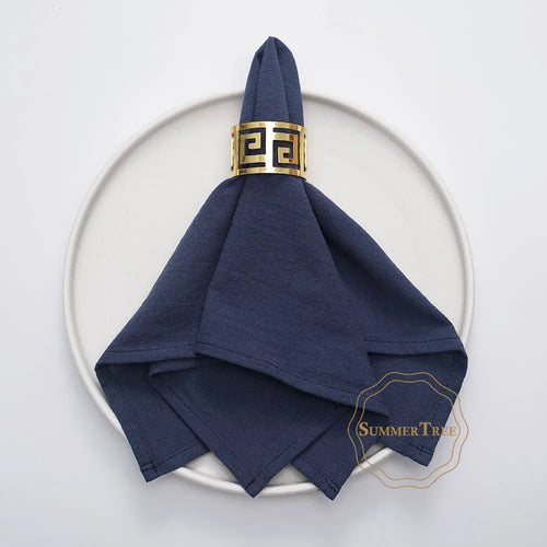 Serviette de table coton lavable lot 24 réutilisable